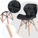 Set de Mesa Eames Redonda de Vidrio + 4 Sillas Alto Impacto – Diseño Moderno y Elegante