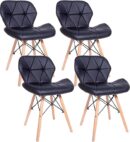 Set de Mesa Eames Redonda de Vidrio + 4 Sillas Alto Impacto – Diseño Moderno y Elegante