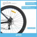 Bicicleta MTB Overtech Q6 R29 - Aluminio, 21 Velocidades y Frenos a Disco