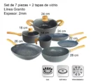 Batería de Cocina Hudson Granito – 9 Piezas con Revestimiento Antiadherente