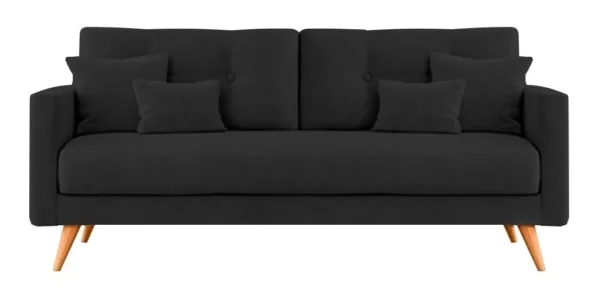 Sofá Escandinavo Dadaa Muebles Premium 2 Cuerpos - Tela Chenille Gris, Elegancia y Confort - Image 4