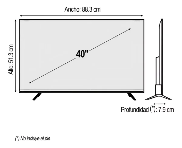 Smart TV Kanji 40” Full HD Android TV – Con Google Assistant y Chromecast Integrado - Image 3