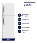 Heladera Drean 277L Cíclica – Freezer Superior y Eficiencia A