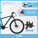 Bicicleta MTB Overtech Q6 R29 - Aluminio, 21 Velocidades y Frenos a Disco