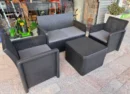 Juego de Living de Jardín Shaf Nassau - Sillón + 2 Sillas + Mesa | Diseño Simil Rattan y Resistencia UV