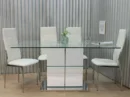 Juego de Comedor Mobilarg Vanity 160cm + 6 Sillas New Paris - Diseño Moderno y Sofisticado