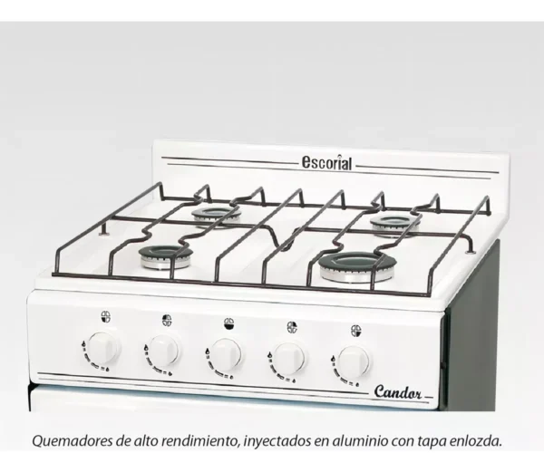 Cocina a Gas Escorial Candor S2 Blanca – Eficiencia y Seguridad para tu Hogar - Image 7