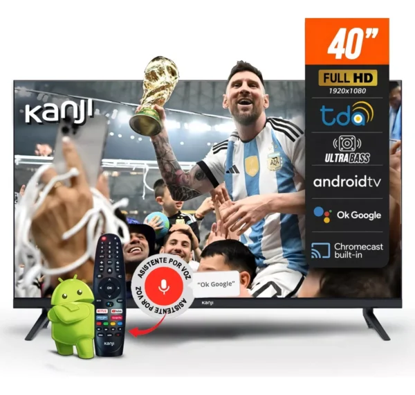 Smart TV Kanji 40” Full HD Android TV – Con Google Assistant y Chromecast Integrado - Image 8