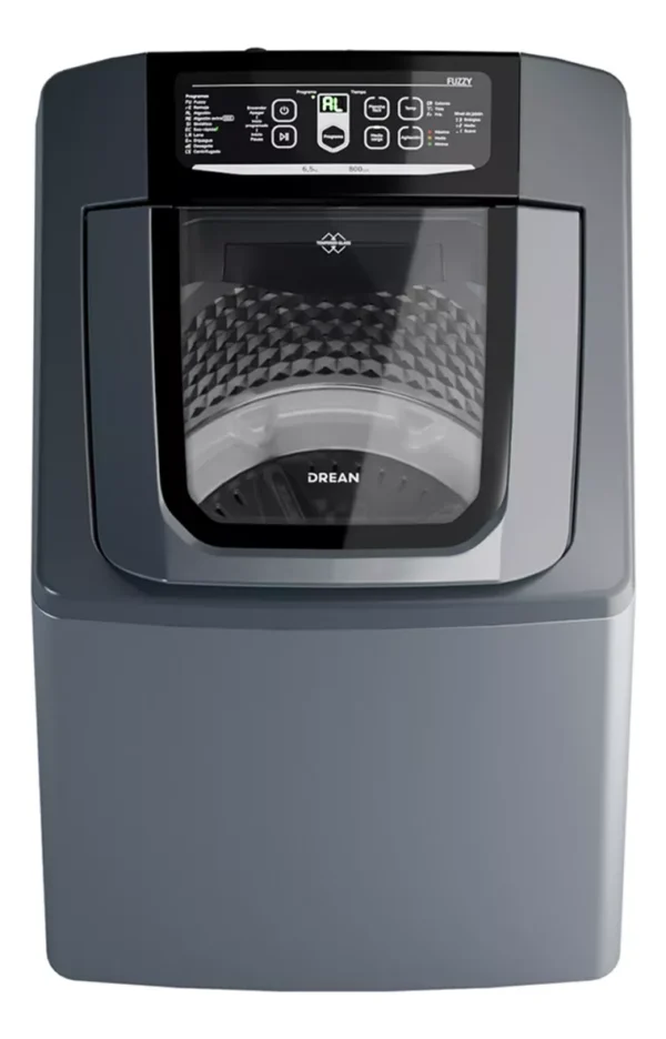 Lavarropas 6,5 Kg Gris Drean Concept Neo Fuzzy 658 G Color Acero inox - Image 9