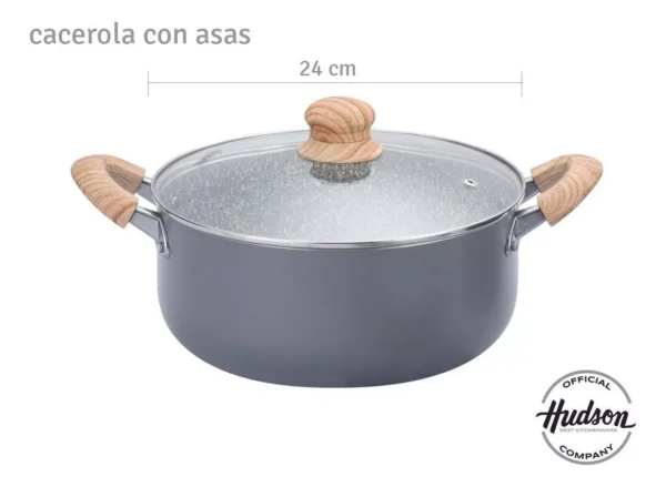 Batería de Cocina Hudson Granito – 9 Piezas con Revestimiento Antiadherente - Image 12