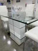 Juego de Comedor Mobilarg Vanity 160cm + 6 Sillas New Paris - Diseño Moderno y Sofisticado