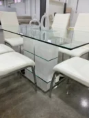 Juego de Comedor Mobilarg Vanity 160cm + 6 Sillas New Paris - Diseño Moderno y Sofisticado