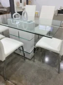 Juego de Comedor Mobilarg Vanity 160cm + 6 Sillas New Paris - Diseño Moderno y Sofisticado